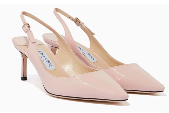 Jimmy Choo - Rosewater-Pink Patent Erin 60 Pumps
